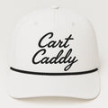 Cart Caddy Performance Rope Hat - White w/ Black