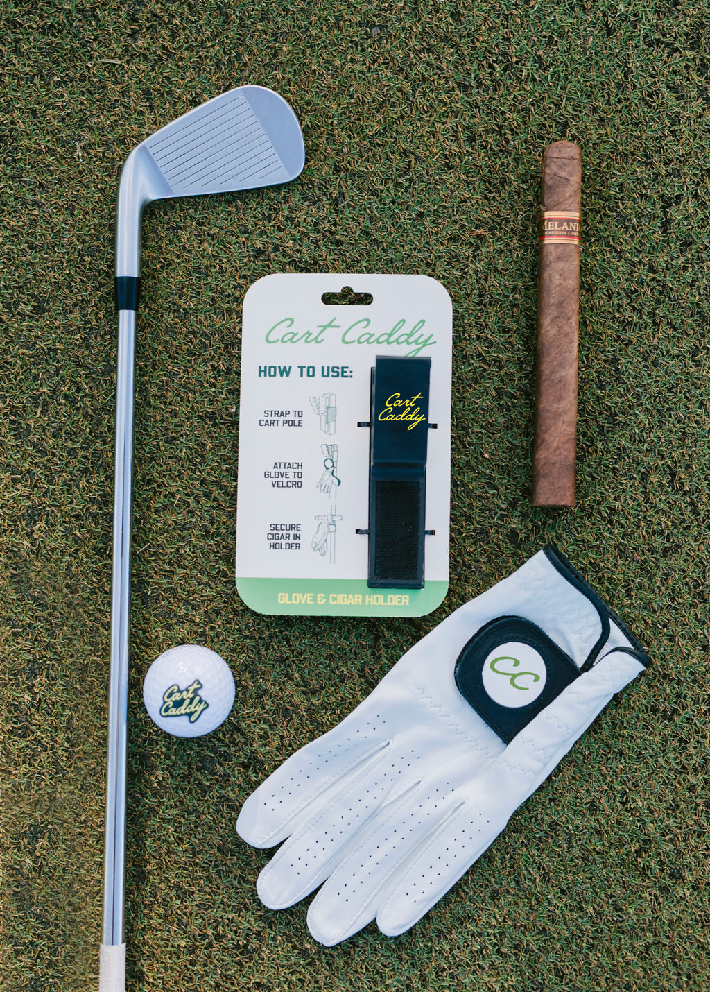 Cart Caddy Glove and Cigar Holder