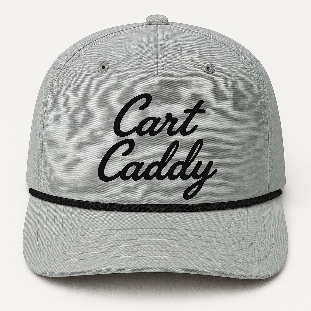 Cart Caddy Performance Rope Hat - Grey w/ Black